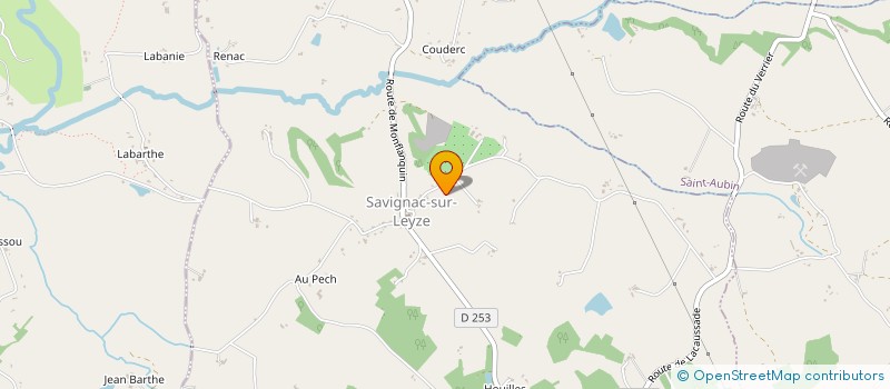 localisation de l'entreprise SCI DE LA BASTIDE  SAVIGNAC-SUR-LEYZE