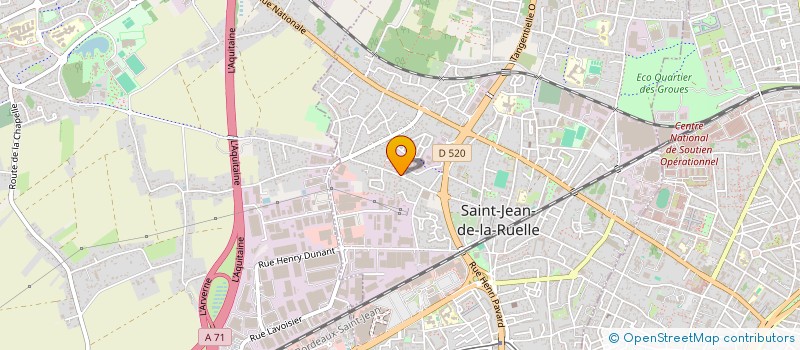 localisation de l'entreprise SCI DE LA BATE à SAINT-JEAN-DE-LA-RUELLE