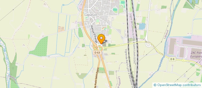 localisation de l'entreprise SCI DE LA BATIE  LAPALUD