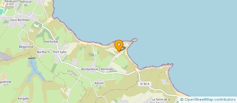 localisation de l'entreprise SCI DE LA BATTERIE DU GROS ROCHER  LE PALAIS