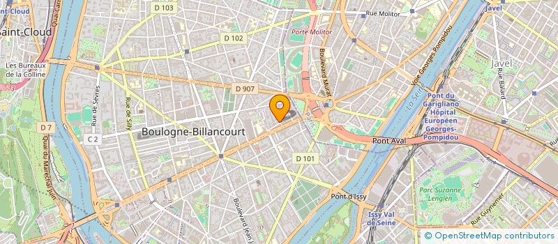 localisation de l'entreprise SCI DE LA BAUME BLANCHE à BOULOGNE-BILLANCOURT