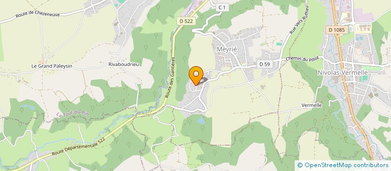 localisation de l'entreprise SCI DE LA BEAUME  ECLOSE-BADINIERES