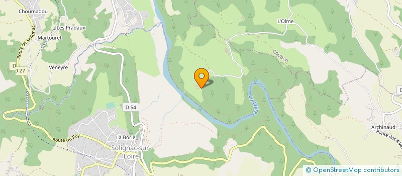 localisation de l'entreprise SCI DE LA BEAUME  SOLIGNAC-SUR-LOIRE