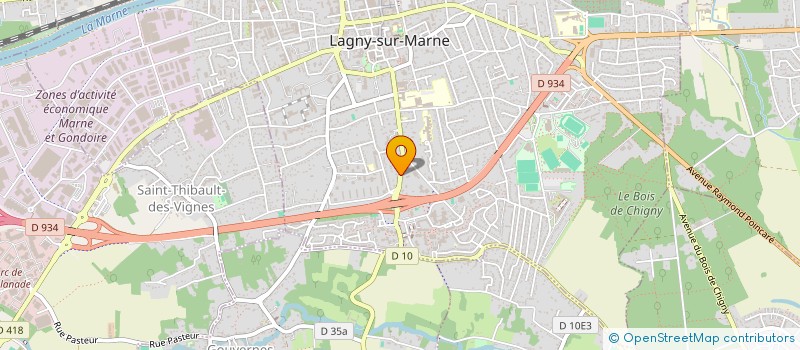 localisation de l'entreprise SCI DE LA BEAUTE MUETTE  LAGNY-SUR-MARNE