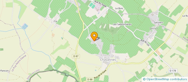 localisation de l'entreprise SCI DE LA BEAUVAIRIE  BELLEVIGNE-LES-CHATEAUX