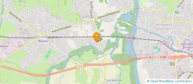 localisation de l'entreprise SCI DE LA BEAUVE  BONSON