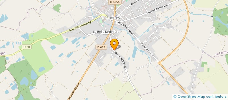 localisation de l'entreprise SCI DE LA BECRESSE  LE CONTROIS-EN-SOLOGNE