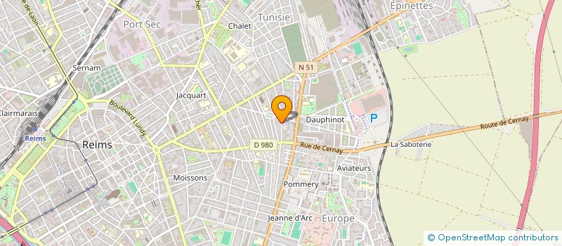 localisation de l'entreprise SCI DE LA BEGUINE  REIMS