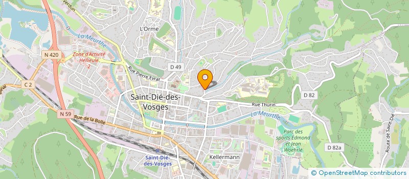 localisation de l'entreprise SCI DE LA BEHOUILLE  SAINT-DIE-DES-VOSGES