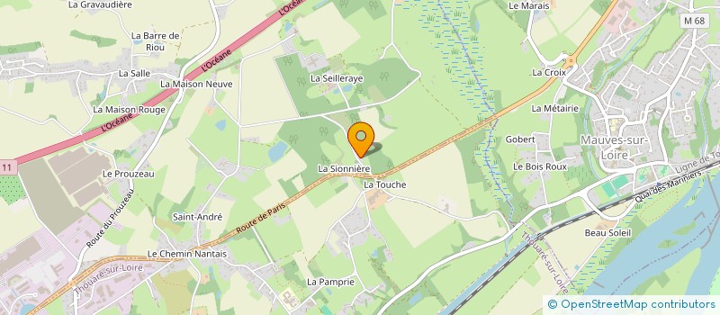 localisation de l'entreprise SCI DE LA BELANGERAIE  CARQUEFOU