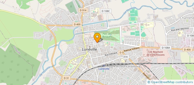 localisation de l'entreprise SCI DE LA BELLE ANGELE  LUNEVILLE