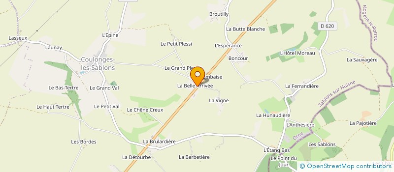 localisation de l'entreprise SCI DE LA BELLE ARRIVEE à SABLONS-SUR-HUISNE