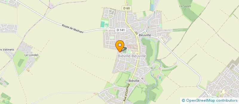 localisation de l'entreprise SCI DE LA BELLE AU BOIS DORMANT  BIEVILLE-BEUVILLE