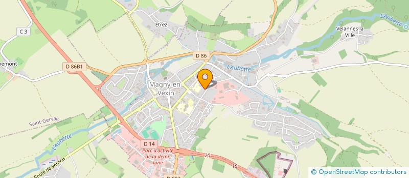 localisation de l'entreprise SCI DE LA BELLE AVENTURE  MAGNY-EN-VEXIN