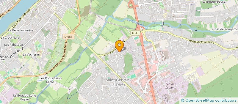 localisation de l'entreprise SCI DE LA BELLE ETOILE  SAINT-GERVAIS-LA-FORET