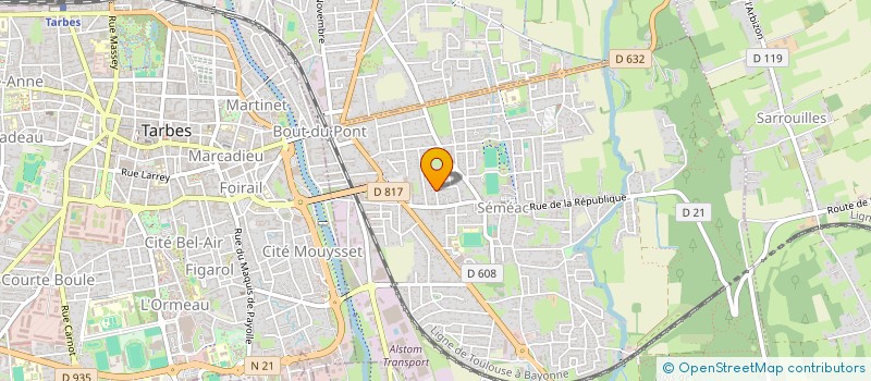 localisation de l'entreprise SCI DE LA BERANGERE  SEMEAC