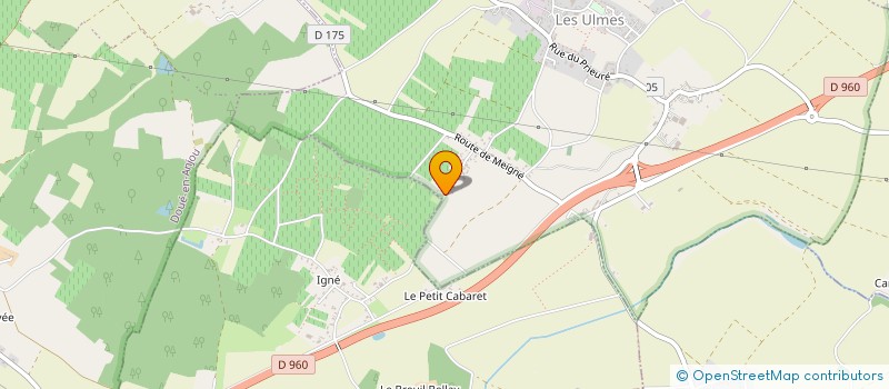 localisation de l'entreprise SCI DE LA BERCELLE  LES ULMES