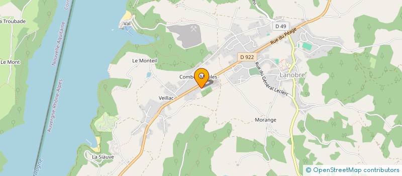 localisation de l'entreprise SCI DE LA BERGE à LANOBRE