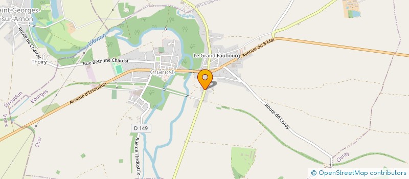 localisation de l'entreprise SCI DE LA BERGE  CHAROST