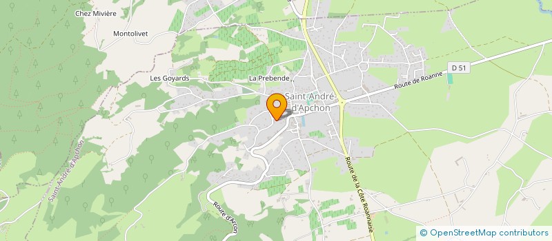 localisation de l'entreprise SCI DE LA BERGE  SAINT-ANDRE-D APCHON