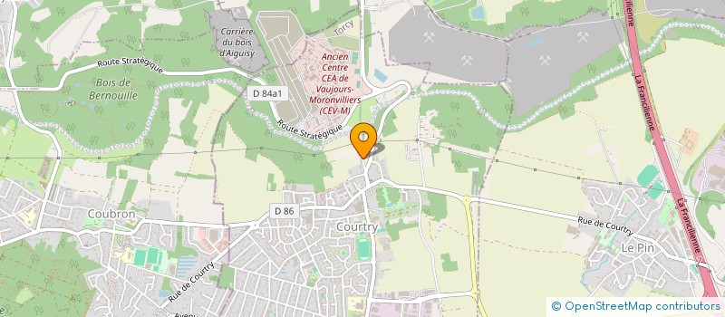 localisation de l'entreprise SCI DE LA BERGERIE à COURTRY