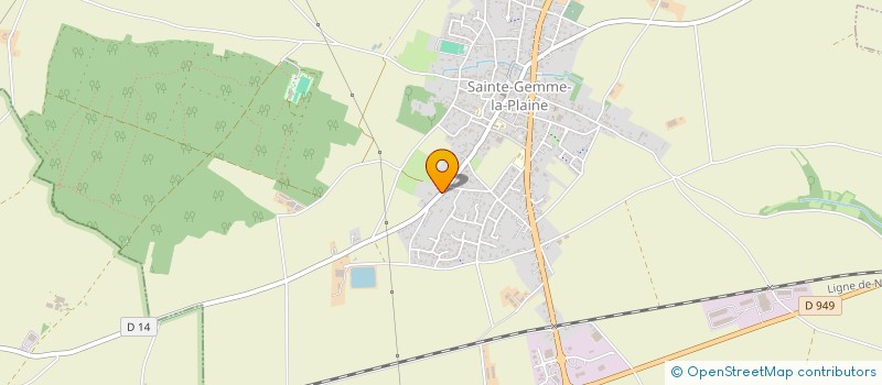 localisation de l'entreprise SCI DE LA BERGERIE  SAINTE-GEMME-LA-PLAINE