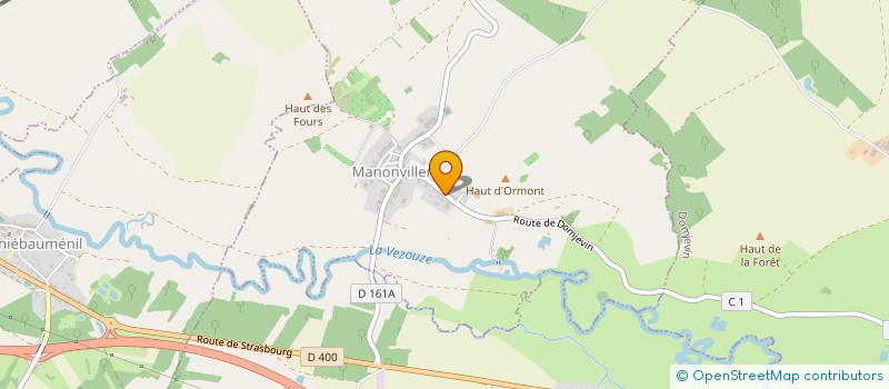 localisation de l'entreprise SCI DE LA BERGERIE  MANONVILLER