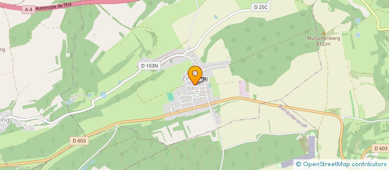 localisation de l'entreprise SCI DE LA BERGERIE  ZIMMING