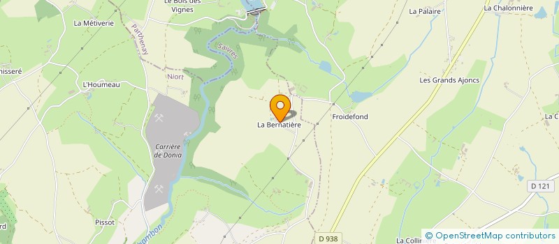 localisation de l'entreprise SCI DE LA BERNATIERE  SAIVRES