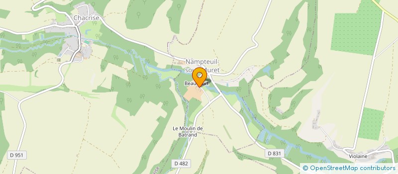 localisation de l'entreprise SCI DE LA BERQUE  NAMPTEUIL-SOUS-MURET