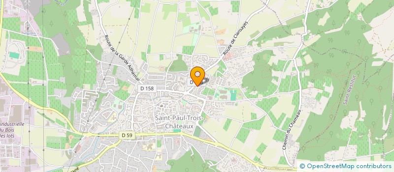 localisation de l'entreprise SCI DE LA BERTHELIERE  SAINT-PAUL-TROIS-CHATEAUX