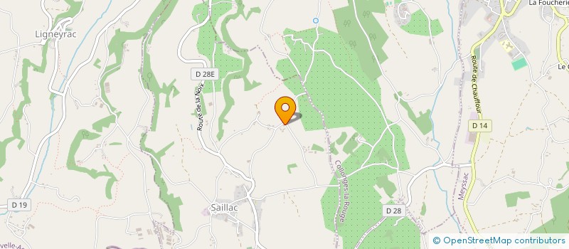 localisation de l'entreprise SCI DE LA BERTINE  SAILLAC