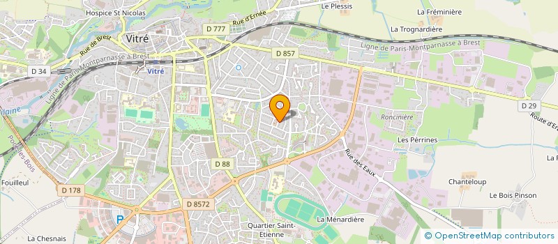 localisation de l'entreprise SCI DE LA BESNARDIERE  VITRE