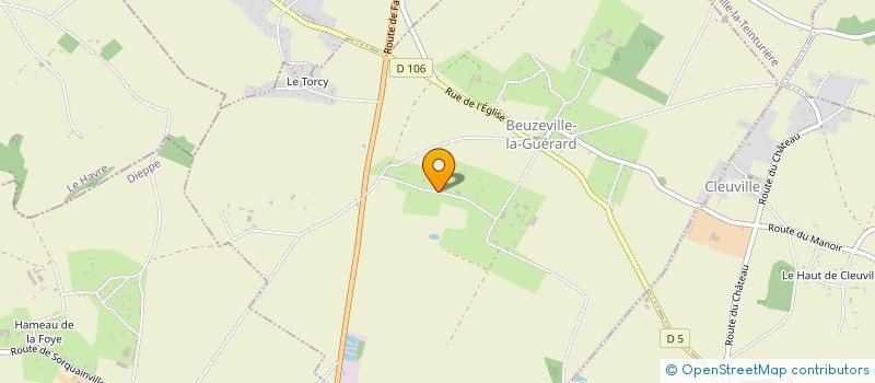 localisation de l'entreprise SCI DE LA BEUZE  BEUZEVILLE-LA-GUERARD