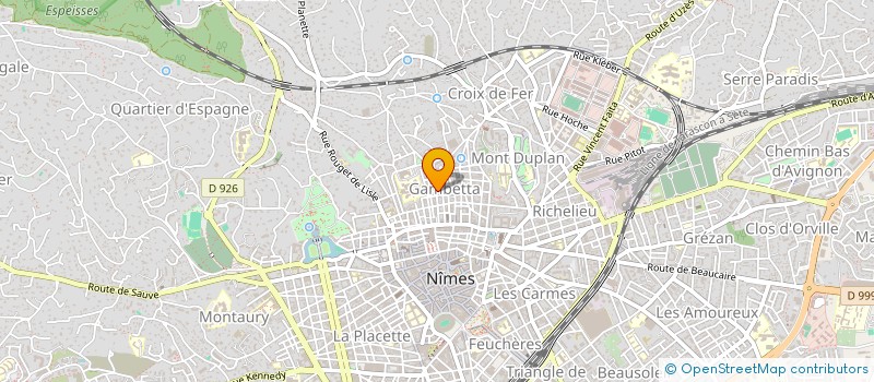localisation de l'entreprise SCI DE LA BICHE  NIMES