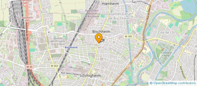 localisation de l'entreprise SCI DE LA BICHE  BISCHHEIM