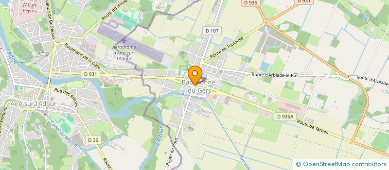 localisation de l'entreprise SCI DE LA BIDASOA  BARCELONNE-DU-GERS