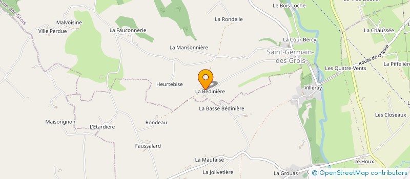 localisation de l'entreprise SCI DE LA BIDENNIERE à SAINT-GERMAIN-DES-GROIS
