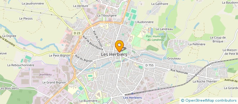 localisation de l'entreprise SCI DE LA BIENFAISANCE à LES HERBIERS