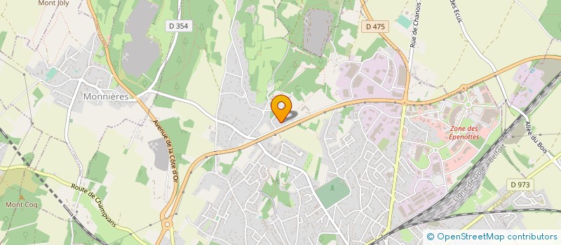 localisation de l'entreprise SCI DE LA BIENVENUE à DOLE