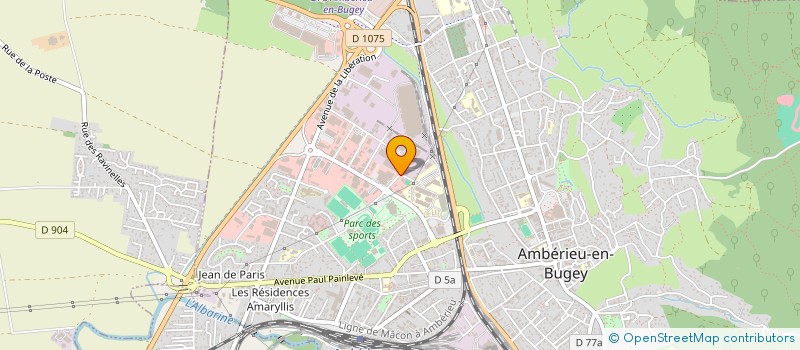localisation de l'entreprise SCI DE LA BIGORNE  AMBERIEU-EN-BUGEY