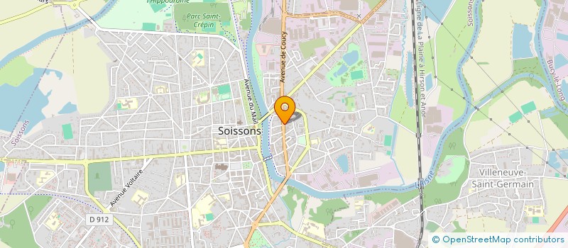 localisation de l'entreprise SCI DE LA BIGUE à SOISSONS
