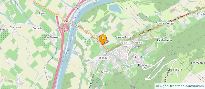 localisation de l'entreprise SCI DE LA BIOLE  SAINT-QUENTIN-SUR-ISERE