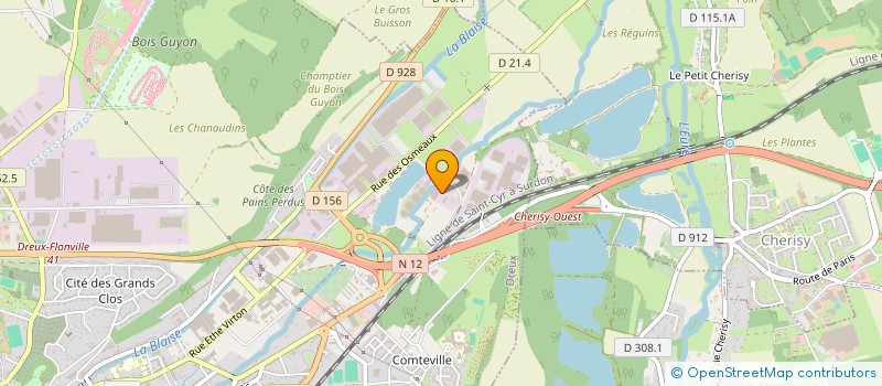 localisation de l'entreprise SCI DE LA BLAISE à DREUX