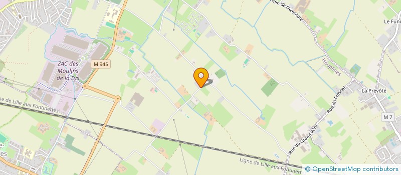 localisation de l'entreprise SCI DE LA BLANCHE  HOUPLINES