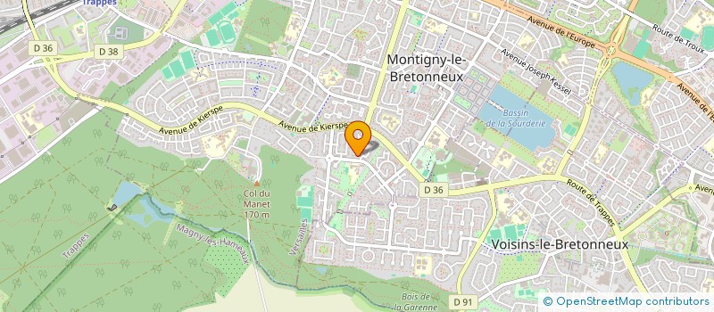 localisation de l'entreprise SCI DE LA BLANCHE HERMINE  MONTIGNY-LE-BRETONNEUX