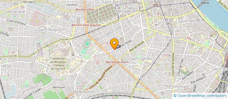 localisation de l'entreprise SCI DE LA BLANCHISSERIE  BORDEAUX