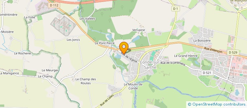 localisation de l'entreprise SCI DE LA BLANCHISSERIE à CONDE-SUR-SARTHE