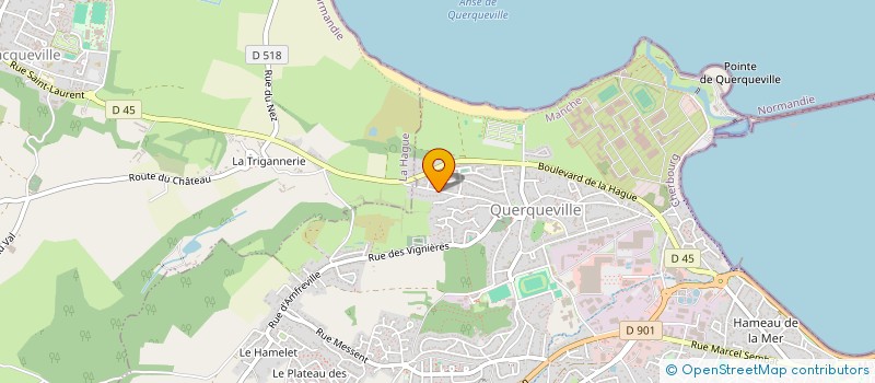 localisation de l'entreprise SCI DE LA BLANCHISSERIE MODERNE à CHERBOURG-EN-COTENTIN