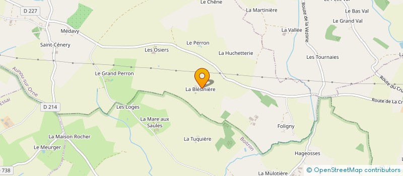localisation de l'entreprise SCI DE LA BLESINIERE à AUNOU SUR ORNE